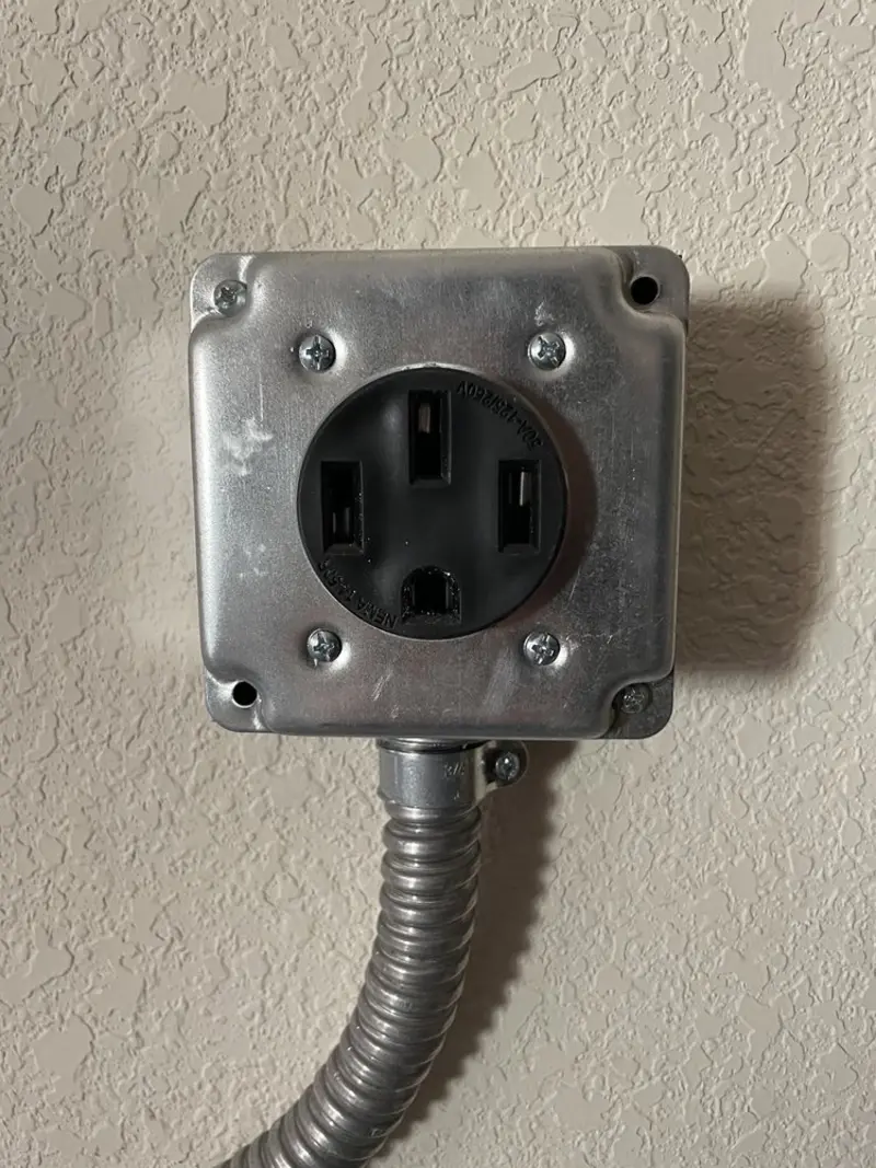 NEMA 14-50 outlet installed for Electrical Panel Upgrade in Altadena